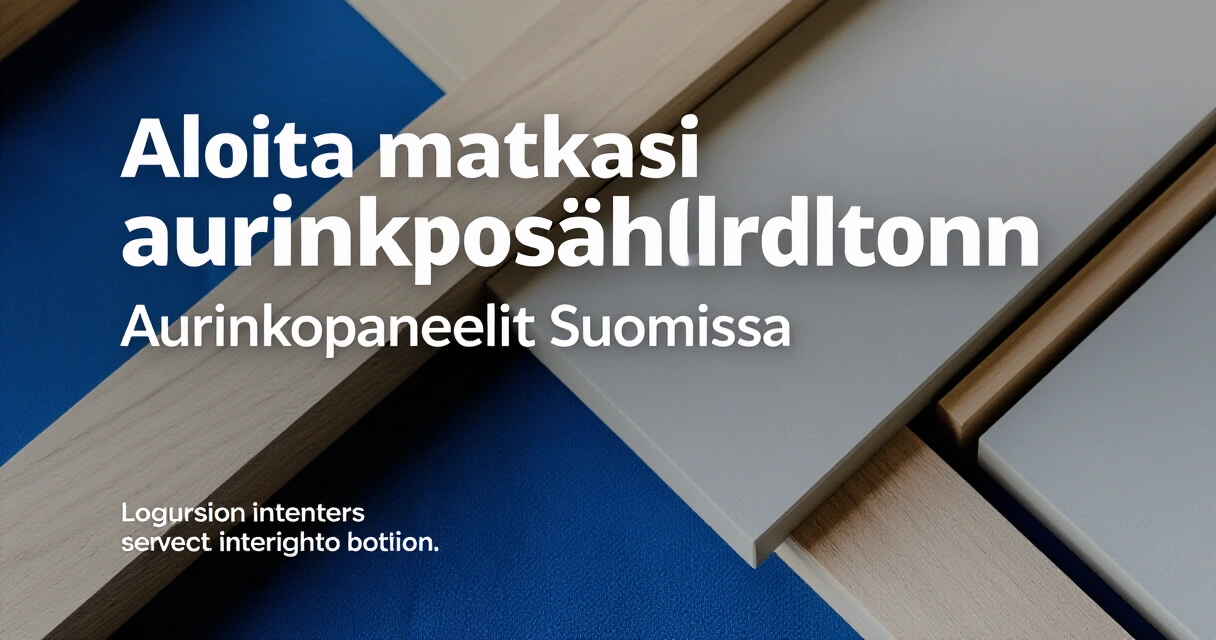 Aloita matkasi aurinkosähköön
