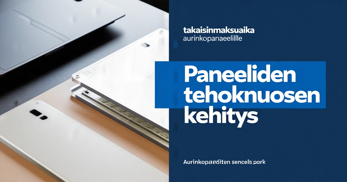 Paneelien tehokkuuden kehitys