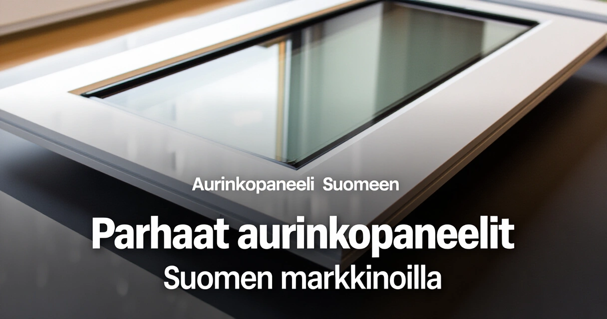 Parhaat aurinkopaneelit Suomen markkinoilla