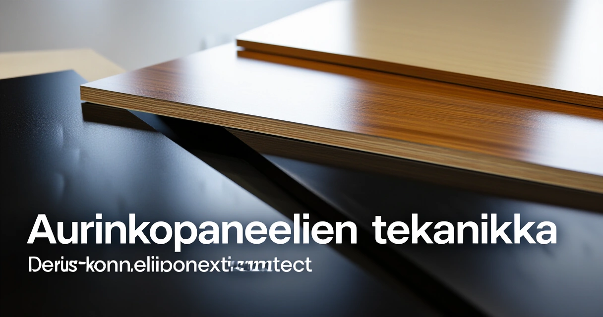 Aurinkopaneelien peruskomponentit
